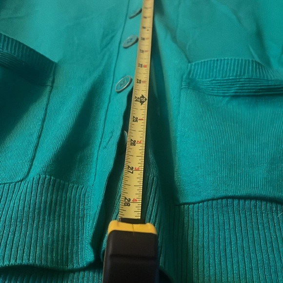 Banana Republic Sweater Women Large,Green Button Up Cardigan Lightweight - Picture 5 of 6